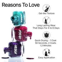 NYKAA Nykaa Creme Nail Enamel - Midnight Binge 453