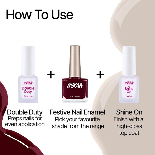 NYKAA Nykaa Creme Nail Enamel - Midnight Binge 453