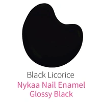 Nykaa Nail Enamel Polish - Black Licorice 84