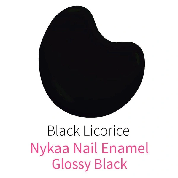 Nykaa Nail Enamel Polish - Black Licorice 84