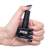 Nykaa Nail Enamel Polish - Black Licorice 84