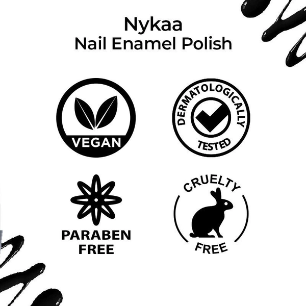 Nykaa Nail Enamel Polish - Black Licorice 84