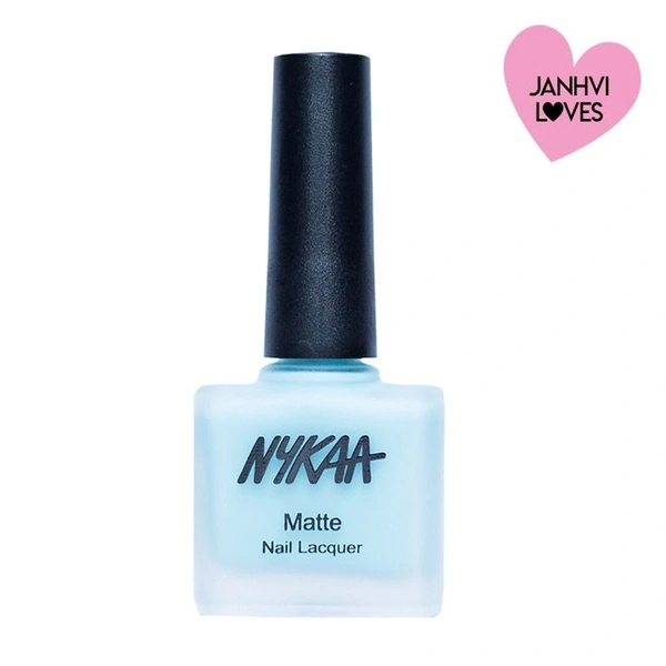 NYKAA Nykaa Matte Nail Lacquer - Cool Blue Granita 17