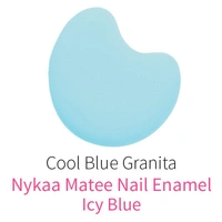 NYKAA Nykaa Matte Nail Lacquer - Cool Blue Granita 17