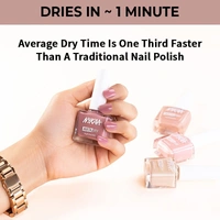 NYKAA Nykaa Insta Dry Fast Drying Nail Enamel Flax Feed 346 - Soft Tan