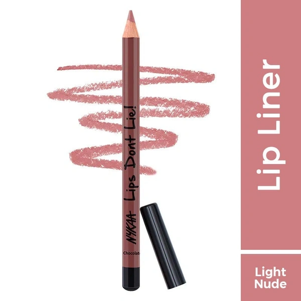 NYKAA Nykaa Lips Don't Lie! Waterproof Line & Fill Lip Liner - Chocolate Boy 10