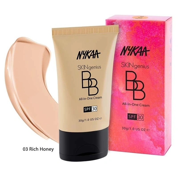 NYKAA Nykaa Skingenius All in One BB Cream + Skin Tint - Rich Honey - 03