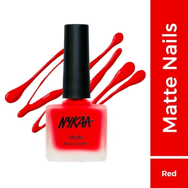 NYKAA Nykaa Matte Nail Enamel Polish - Raspberry Tart 109