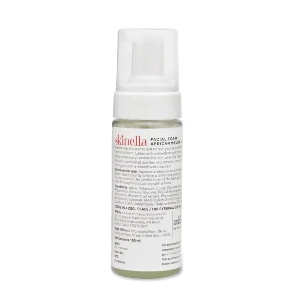 SKINELLA African Melon & Tea Tree Facial Foam Face Wash (150 ml)