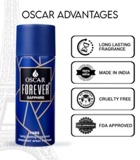 OSCAR Sapphire Deodorant Spray  -  For Men & Women (150 ml)