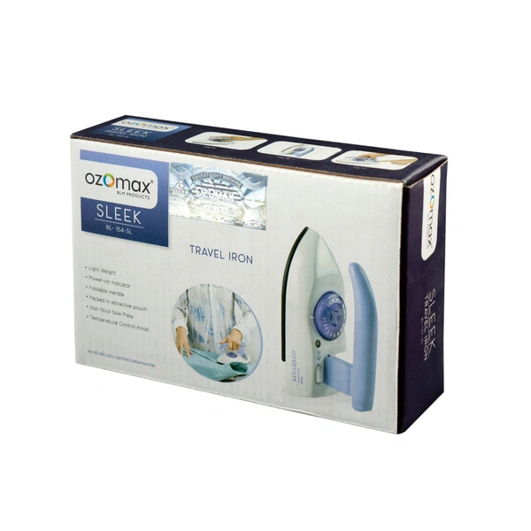 OZOMAX SLEEK FOLDABLE TRAVEL IRON
