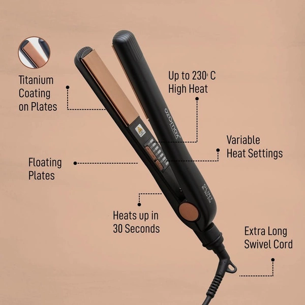 OZOMAX HAZEL PRO HAIR STRAIGHTENER