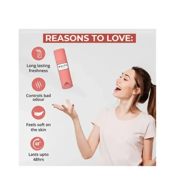 COLORBAR WHITE - LUSH DEO FOR WOMEN Deodorant Spray  -  For Girls (100 ml)