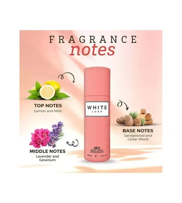 COLORBAR WHITE - LUSH DEO FOR WOMEN Deodorant Spray  -  For Girls (100 ml)