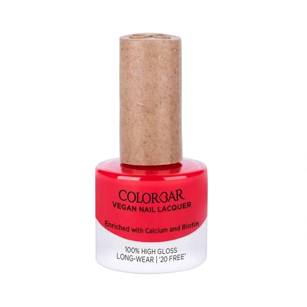 COLORBAR VEGAN NAIL LACQUER (Red Romance-152) 8ML Red ()