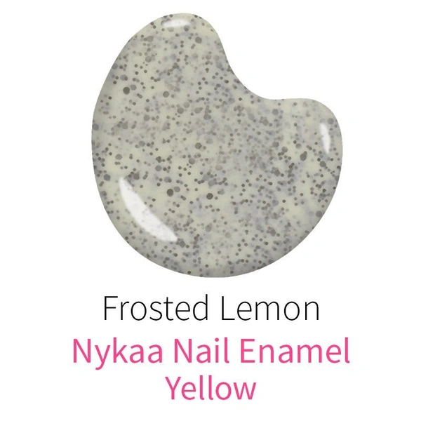 NYKAA Nykaa Cookie Crumble Nail Enamel Polish - Frosted Lemon 193