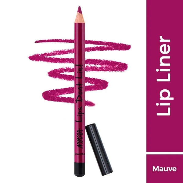NYKAA Nykaa Lips Don't Lie! Waterproof Line & Fill Lip Liner - Sweetheart Pink 06