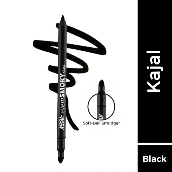 NYKAA Nykaa Eyem SMOKY Kajal Eyeliner Pencil - Black