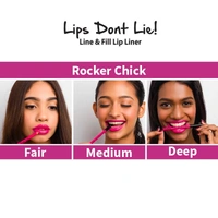 NYKAA Lips Don't Lie! Waterproof Line & Fill Lip Liner - Rocker Chick 05
