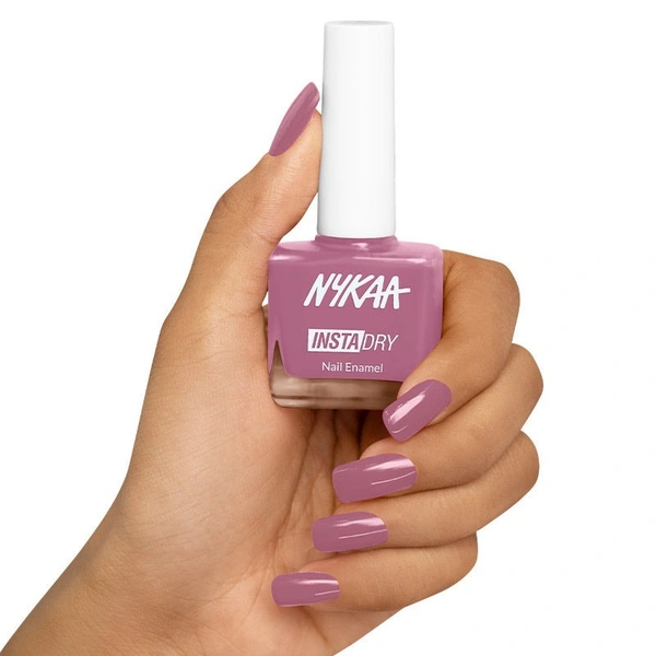 Nykaa Insta Dry Fast Drying Nail Enamel Polish Flamingo Filter 342 - Cool Pink