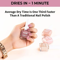 Nykaa Insta Dry Fast Drying Nail Enamel Polish Flamingo Filter 342 - Cool Pink