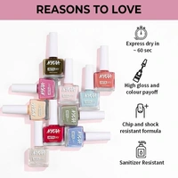 Nykaa Insta Dry Fast Drying Nail Enamel Polish Flamingo Filter 342 - Cool Pink