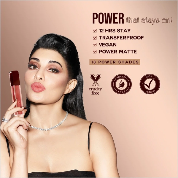 Colorbar Powerkiss Vegan Matte Lipcolor - Chique