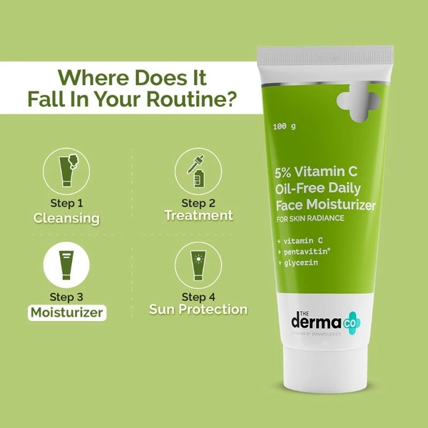 The Derma Co 5% Vitamin C Oil Free Daily Face Moisturizer