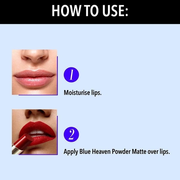 BLUE HAEAVEN Powder Matte - Tulip Pink (Tulip Pink, 3.5 g) - 3.5gm