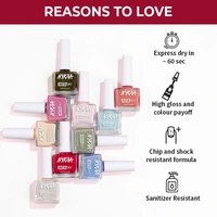 NYKAA Nykaa Insta Dry Fast Drying Nail Enamel Polish Reeling Red 337 - Bright Red