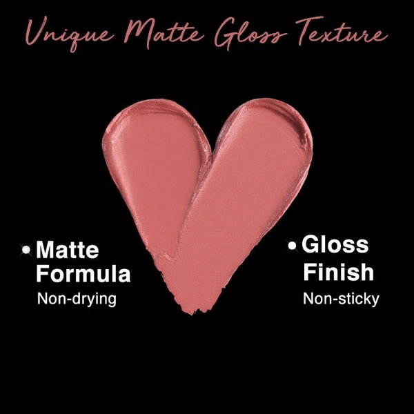 NYKAA Nykaa 8 Hour Lasting Full Cover Matte Gloss - Fun Lover