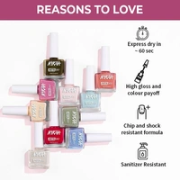 NYKAA Nykaa Insta Dry Fast Drying Nail Enamel Polish Pink Profile 340 - Punch Pink