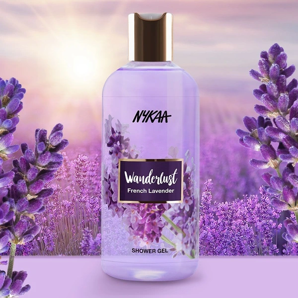 NYKAA Nykaa Wanderlust French Lavender Bodywash- Infused with Lavender Scent for Relaxation + 0% Paraben - 300ml