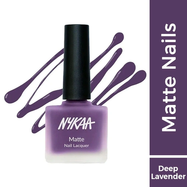 NYKAA Nykaa Matte Nail Enamel Polish - Lavender Gelato 110