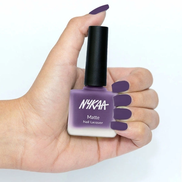 NYKAA Nykaa Matte Nail Enamel Polish - Lavender Gelato 110