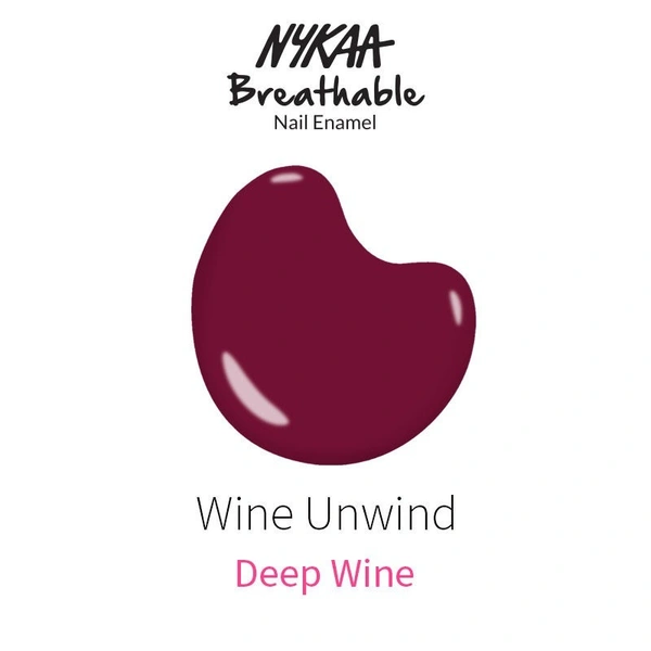 NYKAA Nykaa Breathable Nail Enamel - Wine Unwind - 326