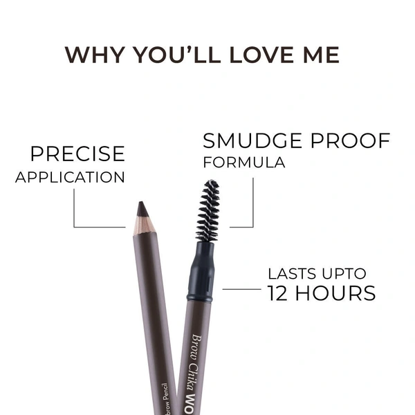 NYKAA Nykaa Brow Chika WOW Eyebrow Pencil - Coven Cocoa 01