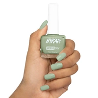 NYKAA Nykaa Insta Dry Fast Drying Nail Enamel Polish Pista Poll 357 - Pista