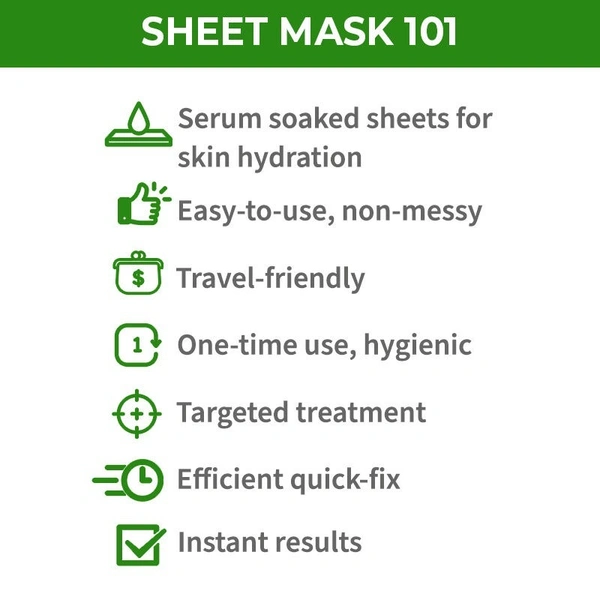 NYKAA Nykaa Skin Secrets Indian Rituals Tea Tree + Aloe Vera Sheet Mask For Clear & Moisturised Skin