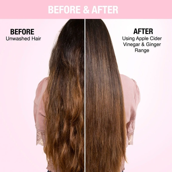 NYKAA Nykaa Naturals Apple Cider Vinegar & Ginger Shampoo & Conditioner- Anti-Dandruff Combo