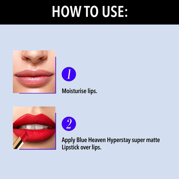BLUE HEAVEN Hyper stay Super Matte Lipstick Spicy NudeRose (722) (Brown, 2.2 g) - 2.2gm