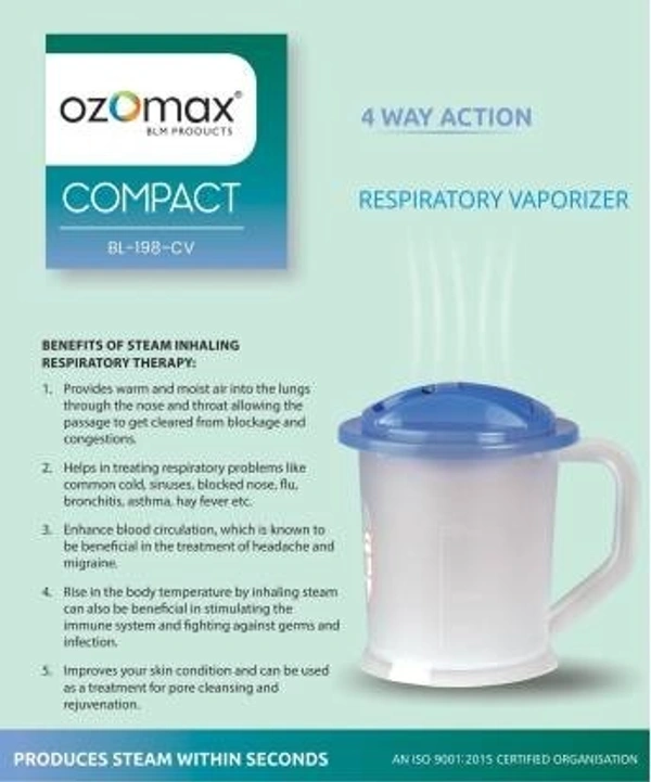 OZOMAX COMPACT RESPIPRATORY VAPORIZER