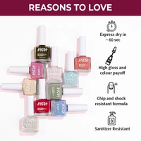 Nykaa Insta Dry Fast Drying Nail Enamel Polish Magenta Mention 338 - Magenta