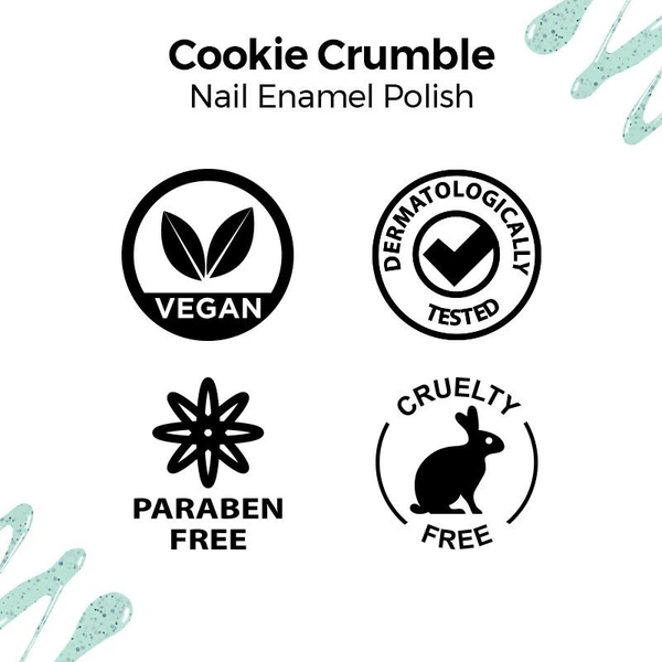NYKAA Nykaa Cookie Crumble Nail Enamel Polish - Mint Thins 259