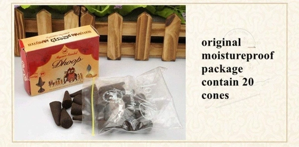 MYSORE SANDAL Dhoop cone (20 P x 3) Sandal Dhoop (Pack of 3)