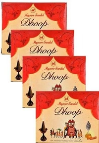 MYSORE SANDAL Dhoop cone (20 P x 4) Sandal Dhoop (Pack of 4)