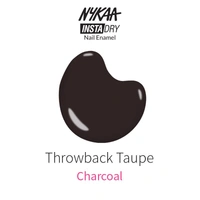 Nykaa Insta Dry Fast Drying Nail Enamel Polish Throwback Taupe 333 - Charcoal