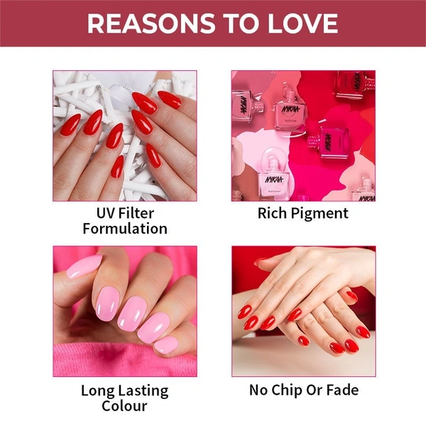 NYKAA Nykaa Nail Enamel Polish - Rouge Rose 137