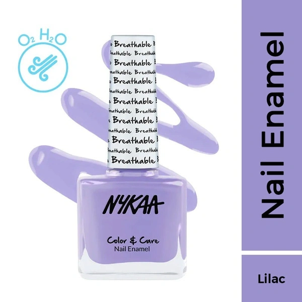 NYKAA Nykaa Breathable Nail Enamel - Lazy Lilac - 327