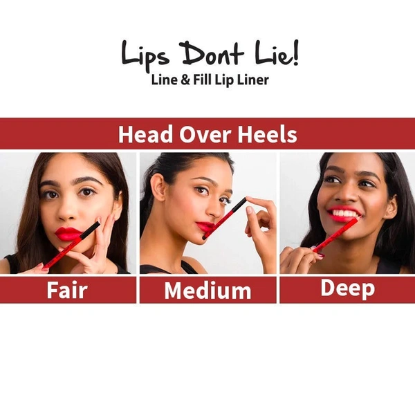 NYKAA Nykaa Lips Don't Lie! Waterproof Line & Fill Lip Liner - Head Over Heels 09